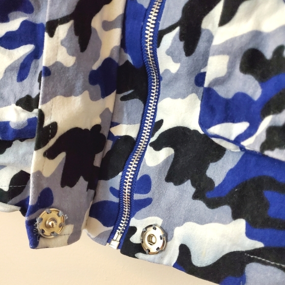 I.AM.GIA - Tarantino royal blue camo jacket - Size S - Picture 9 of 12